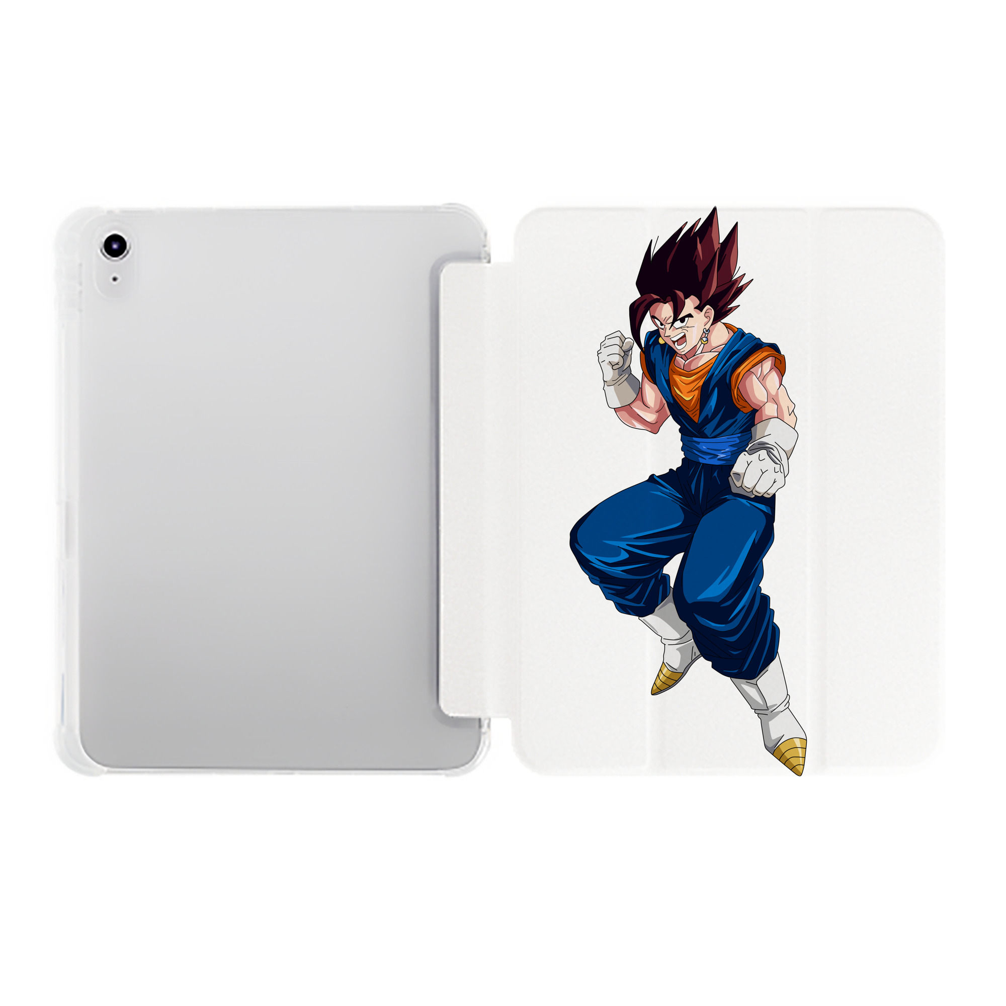 （画像用） ドラゴンボール 孫 悟飯（そんごはん）DRAGON BALL Son Gohan IPad ケース ペン収納付き 三つ折りスタンド PUレザー×シリコン 対応機種9.5/10.5/10.9インチ